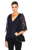 The Great Caped Flutter Top In Blue