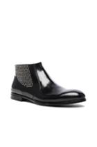 Alexander Mcqueen Studded Chelsea Leather Boots In Black
