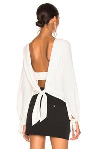 Nicholas Valentine Crepe Blouse In White