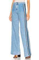 Victoria Victoria Beckham Wide Leg Reverse In Blue