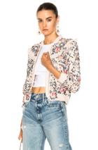 Needle & Thread Whisper Bomber In Pink,floral,neutrals