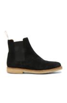 Common Projects Suede Chelsea Boots In Black