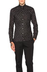 Lanvin Pool Spider Print Shirt In Black