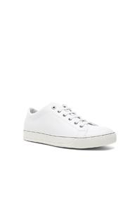 Lanvin Leather Sneakers In White