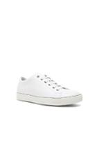 Lanvin Leather Sneakers In White