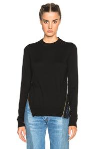 Mcq Alexander Mcqueen Crew Neck Sweater In Black