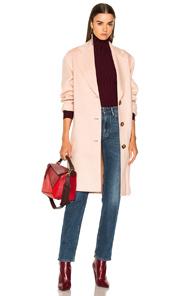Acne Studios Landi Double Coat In Pink