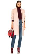 Acne Studios Landi Double Coat In Pink