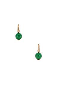 Modern Weaving C-curve Hoops In Green
