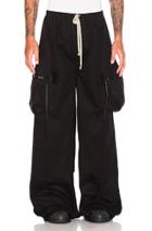 Rick Owens Drawstring Pannier Cargo Pants In Black