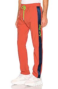 Just Don Nylon Tearaway Pant In Orange
