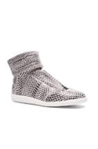 Maison Margiela Water Snake Future Hi Tops In Black,white,animal Print