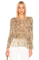 Iro Saggi Top In Animal Print,neutral