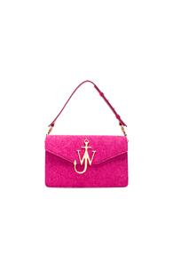 Jw Anderson Felt Logo Bag In Pink