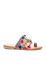 Elina Linardaki Jaipur Sandals In Pink,stripes