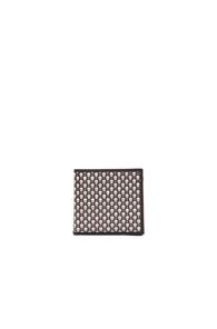 Alexander Mcqueen 8 Card Skull Billfold In Black,geometric Print