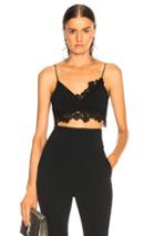 David Koma Lace Trim Bra In Black