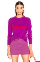 Alberta Ferretti French Kiss Sweater In Purple