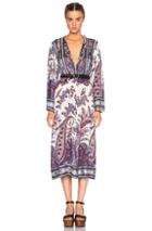 Isabel Marant Etoile Tilda Paisley Print Dress In Blue,floral,purple,abstract