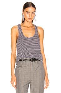 Isabel Marant Etoile Avien Tank Top In Purple,stripes