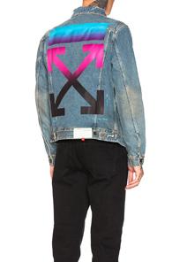 Off-white Denim Jacket In Denim Medium