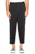 Marni Cotton Wool Gabardine Trousers In Black