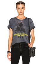 Adaptation Palm Vintage Tee In Gray