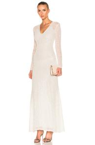 Sandra Mansour Perle Dress In White
