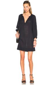 Nili Lotan Embroidered Saint Tropez Dress In Blue