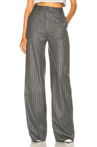 Sablyn Olivia Wide Leg Pants In Gray,stripes