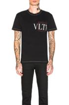 Valentino Vltn Tee In Black