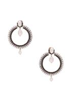 Givenchy Pearl Earrings In White,metallics