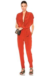 L'agence Olivia Jumpsuit In Orange