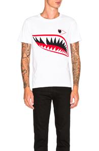 Moncler Shark Tee In White
