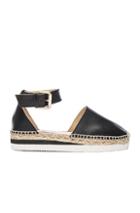 See By Chloe Leather Glyn Espadrilles In Black