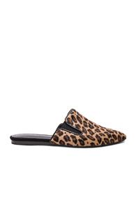 Jenni Kayne Pony Mule In Brown,animal Print