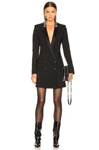 Haider Ackermann Double Breasted Blazer Dress In Black