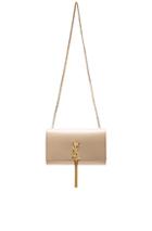 Saint Laurent Medium Kate Chain Bag With Tassel In Neutrals
