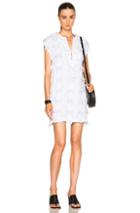 Derek Lam 10 Crosby Placket Tunic Dress In White