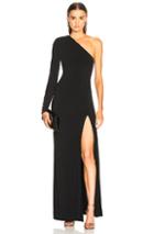 Redemption One Shoulder Long Dress In Black
