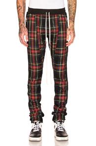 Fear Of God Wool Plaid Trouser In Checkered & Plaid,black,red