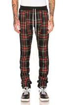 Fear Of God Wool Plaid Trouser In Checkered & Plaid,black,red
