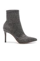 Gianvito Rossi Denim Stretch Ankle Booties In Black