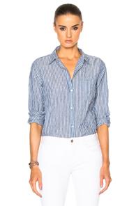Nili Lotan Nl Top In Blue,stripes