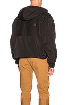 Fear Of God Nylon Full Zip Hoodie In Black