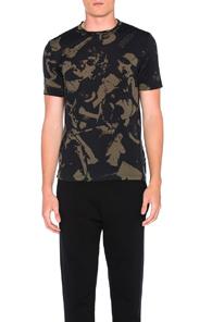 Maison Margiela Archive Print Tee In Black,abstract