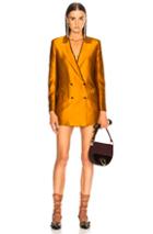 Blaze Milano Let's Fly Everyday Double Breasted Blazer In Orange