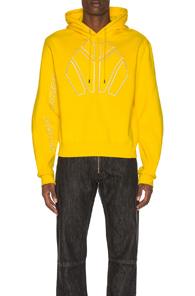 Gmbh Dag Fleece Hoodie In Yellow