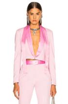 Msgm Jersey Blazer In Pink