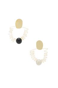 Modern Weaving Zig Zag Hoops In Metallics